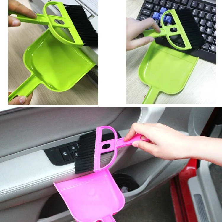 CMS2609G_6.webp Mini Desktop Car Keyboard Sweep Cleaning Brush Small Broom Dustpan Set - Image 7