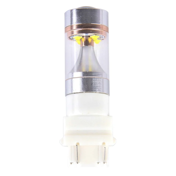 CMS2630_1.webp 2 PCS T25/3157 Dual Wires 2300 LM 6000K 30W White Light 6 LED Canbus Car Brake Light Bulb, DC 12V - Image 2