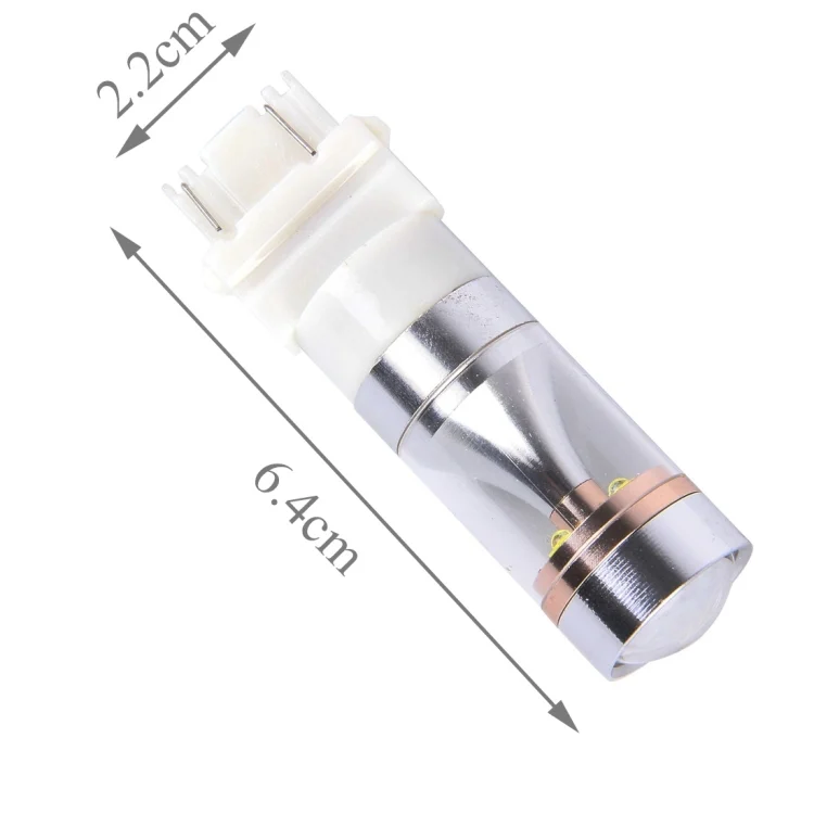 CMS2630_2.webp 2 PCS T25/3157 Dual Wires 2300 LM 6000K 30W White Light 6 LED Canbus Car Brake Light Bulb, DC 12V - Image 3