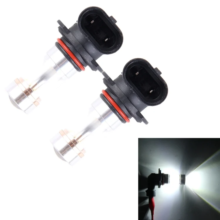 2 PCS 9005 30W 350 LM 6000K White Light 6 LED Car Fog Light Bulb, DC 12V