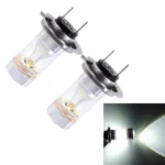 2 PCS H7 30W 350 LM 6000K White Light 6 LED Car Fog Light Bulb, DC 12V