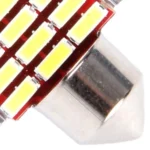 2 PCS DC 12V 3W 31MM Bicuspid Car Door Lamps Registration Mark light Dashboard Dome Door Lights LED Reading Lamp with 18 LED SMD 3014 Lights White - Image 6