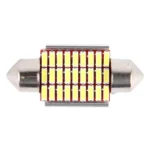 2 PCS DC 12V 6W 36MM Bicuspid Car Door Lamps Registration Mark light Dashboard Dome Door Lights LED Reading Lamp with 27 LED SMD 3014 Lights White - Image 2