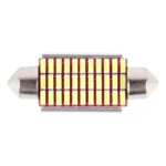 2 PCS DC 12V 6W 41MM Bicuspid Car Door Lamps Registration Mark light Dashboard Dome Door Lights LED Reading Lamp with 33 LED SMD 3014 Lights White - Image 2