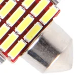 2 PCS DC 12V 6W 41MM Bicuspid Car Door Lamps Registration Mark light Dashboard Dome Door Lights LED Reading Lamp with 33 LED SMD 3014 Lights White - Image 6