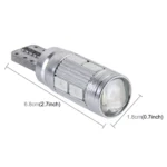 2 PCS T10 6W 10 SMD 5630 LED Error-Free Canbus Car Clearance Lights Lamp, DC 12V - Image 5