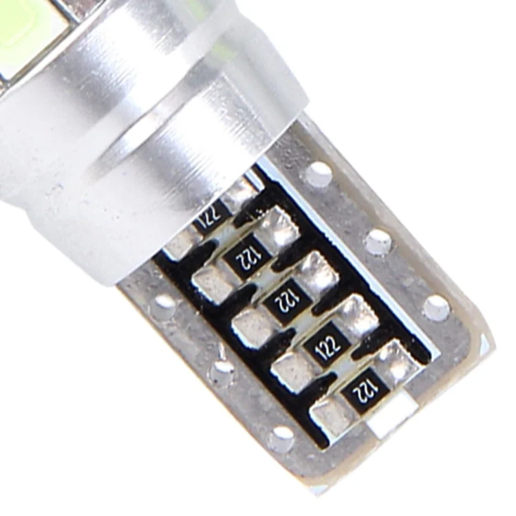 CMS2658_4.webp 2PCS T10 6W Ice Blue Light 10 SMD 5630 LED Error-Free Canbus Car Clearance Lights Lamp, DC 12V - Image 5