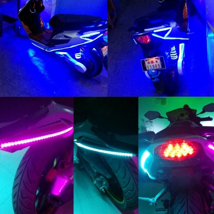CMS2698FL_6.webp 5 PCS 45 LED 3528 SMD Waterproof Flexible Car Strip Light for Car Decoration, DC 12V, Length: 90cm - Image 7