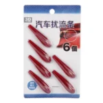 6 PCS Universal Resin Rear Spoiler Car Auto Rear Spoiler Exterior Rear Spoiler Kit Car Crash Strip Spoiler Routed Board Mute Rectifier Noise Reduction Spoiler - Image 6