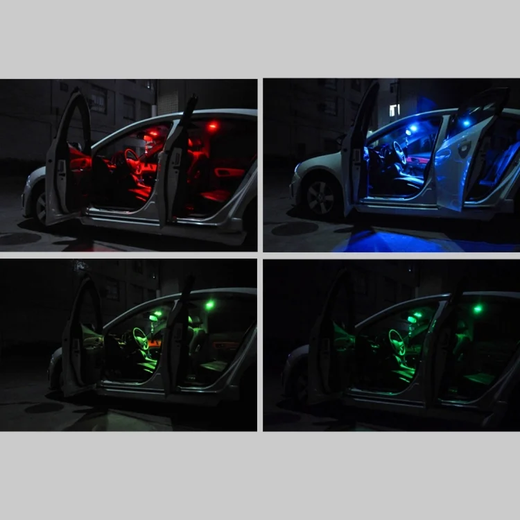 CMS2850_7.webp 2 PCS Colorful 36MM Bicuspid Remote Control Car Dome Lamp LED Reading Light with 6 LED Lights - Image 8