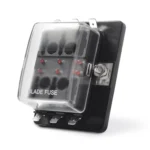 Universal 6 Way Fuse Box Block Fuse Holder Box Car Vehicle Circuit Automotive Blade Tool 6 Way Fuse Block, DC 10V-32V - Image 2