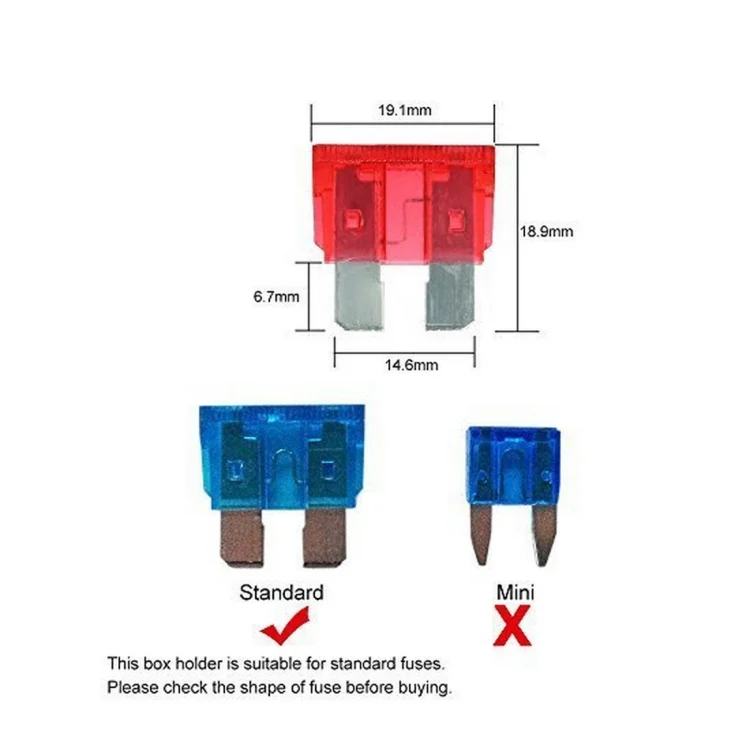 CMS2877_4.webp Universal 6 Way Fuse Box Block Fuse Holder Box Car Vehicle Circuit Automotive Blade Tool 6 Way Fuse Block, DC 10V-32V - Image 5