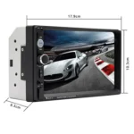 7010B HD 2 Din 7 inch Car Bluetooth Radio Receiver MP5 Player, Support FM & USB & TF Card - Image 3