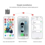 A2157 Car WiFi Reversing Rear View Large Wide-angle Starlight Night Vision Right Blind Spot Camera - Image 6