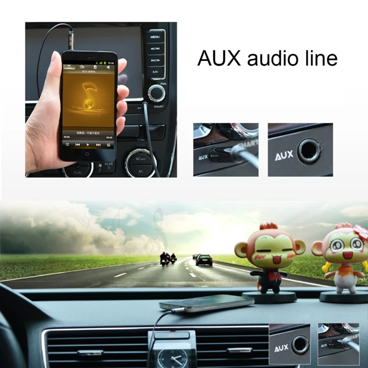 CMS2996B_4.webp 3.5mm Male to USB 2.0 Female Audio Converter Retractable Coiled Cable for Car MP3 Speaker U Disk, Length: 1m - Image 5