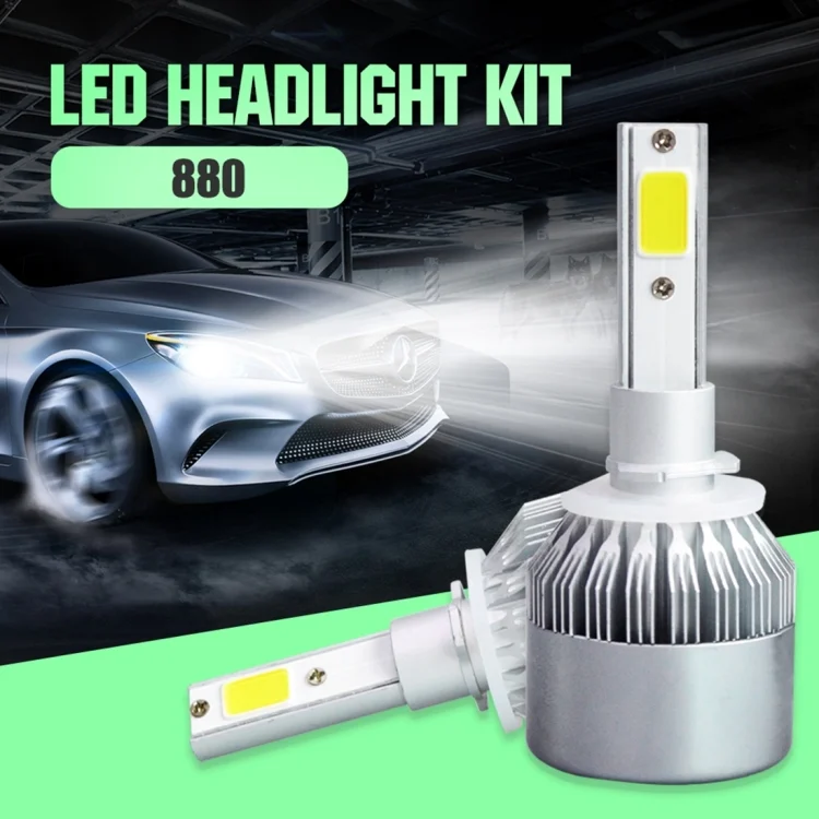 CMS3035WL_3.webp 2pcs 880/881 18W 1800LM 6000K Waterproof IP68 Car Auto LED Headlight with 2 COB LED Lamps, DC 9-36V - Image 4