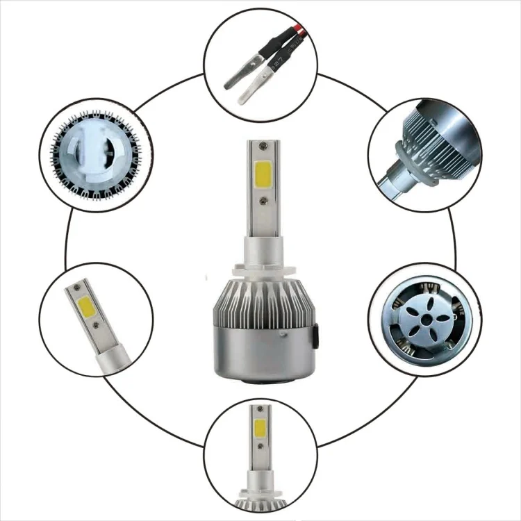 CMS3035WL_4.webp 2pcs 880/881 18W 1800LM 6000K Waterproof IP68 Car Auto LED Headlight with 2 COB LED Lamps, DC 9-36V - Image 5