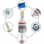 2pcs 9004 18W 1800LM 6000K Waterproof IP68 Car Auto LED Headlight with 2 COB LED Lamps, DC 9-36V - Image 5