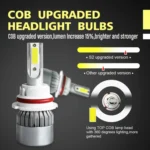 2pcs 9004 18W 1800LM 6000K Waterproof IP68 Car Auto LED Headlight with 2 COB LED Lamps, DC 9-36V - Image 6