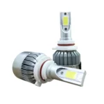 2 PCS C9 9006 18W 1800LM 6000K Waterproof IP68 Car Auto LED Headlight with 2 COB LED Lamps, DC 9-36V - Image 2