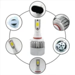 2 PCS C9 9006 18W 1800LM 6000K Waterproof IP68 Car Auto LED Headlight with 2 COB LED Lamps, DC 9-36V - Image 5
