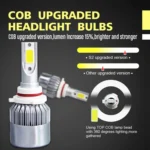 2 PCS C9 9006 18W 1800LM 6000K Waterproof IP68 Car Auto LED Headlight with 2 COB LED Lamps, DC 9-36V - Image 6