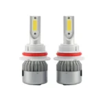 2pcs 9007 18W 1800LM 6000K Waterproof IP68 Car Auto LED Headlight with 2 COB LED Lamps, DC 9-36V - Image 2