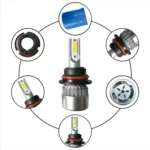 2pcs 9007 18W 1800LM 6000K Waterproof IP68 Car Auto LED Headlight with 2 COB LED Lamps, DC 9-36V - Image 5