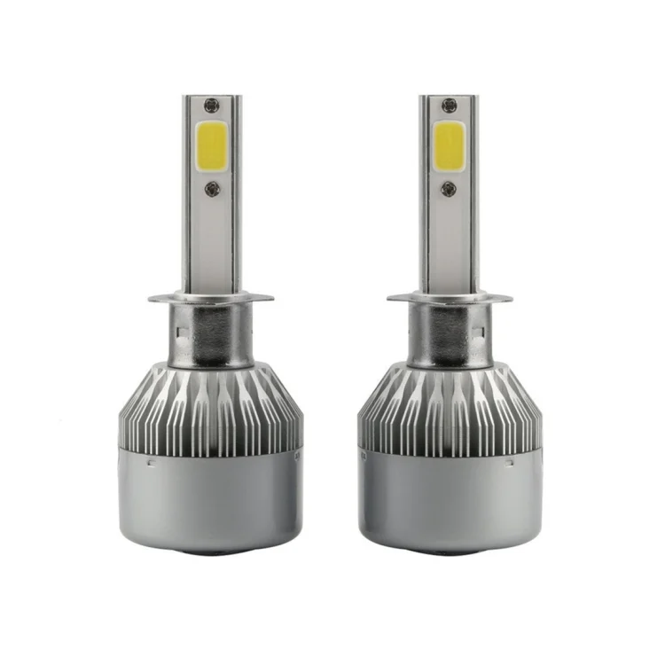 CMS3040WL_1.webp 2pcs H1 18W 1800LM 6000K Waterproof IP68 Car Auto LED Headlight with 2 COB LED Lamps, DC 9-36V - Image 2