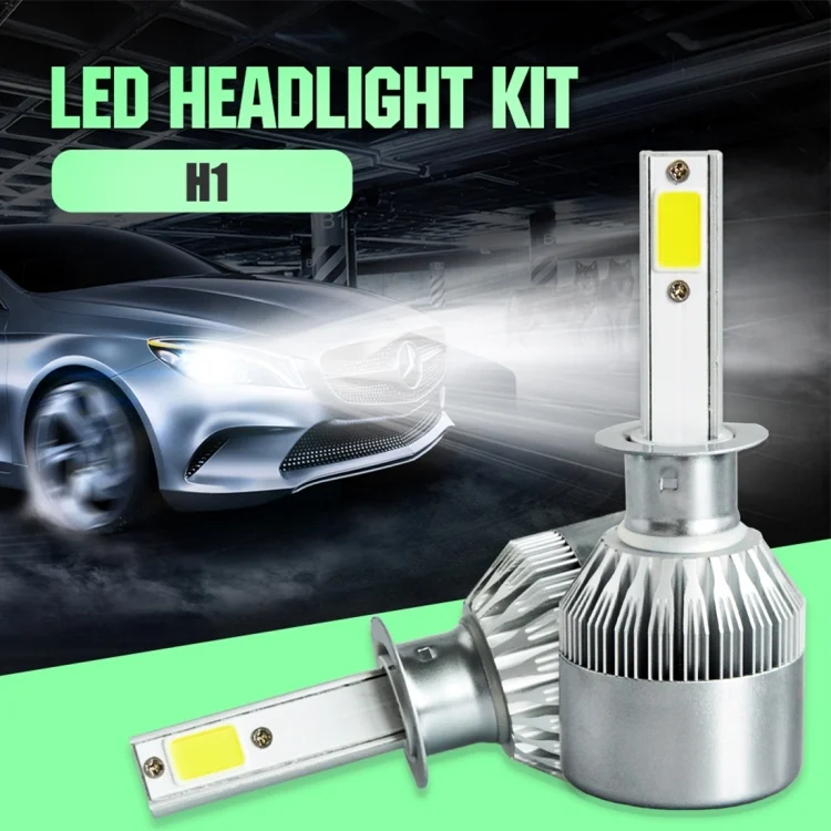 CMS3040WL_3.webp 2pcs H1 18W 1800LM 6000K Waterproof IP68 Car Auto LED Headlight with 2 COB LED Lamps, DC 9-36V - Image 4