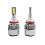 2pcs H8/H11 18W 1800LM 6000K Waterproof IP68 Car Auto LED Headlight with 2 COB LED Lamps, DC 9-36V - Image 2