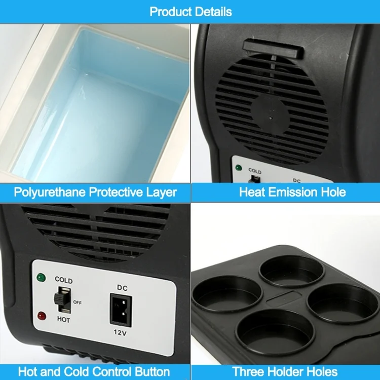 CMS3060_5.webp Car Auto 48W Portable Multi-Function Cooling and Warming 6L Low Noise Refrigerator for Car and Home, Cord Length: 1.8m - Image 6