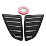 2 PCS Carbon Fiber Painted Panel Side Window Louver Cover Cooling Panel Trim Set for Ford Mustang 2015-2018 - Image 2