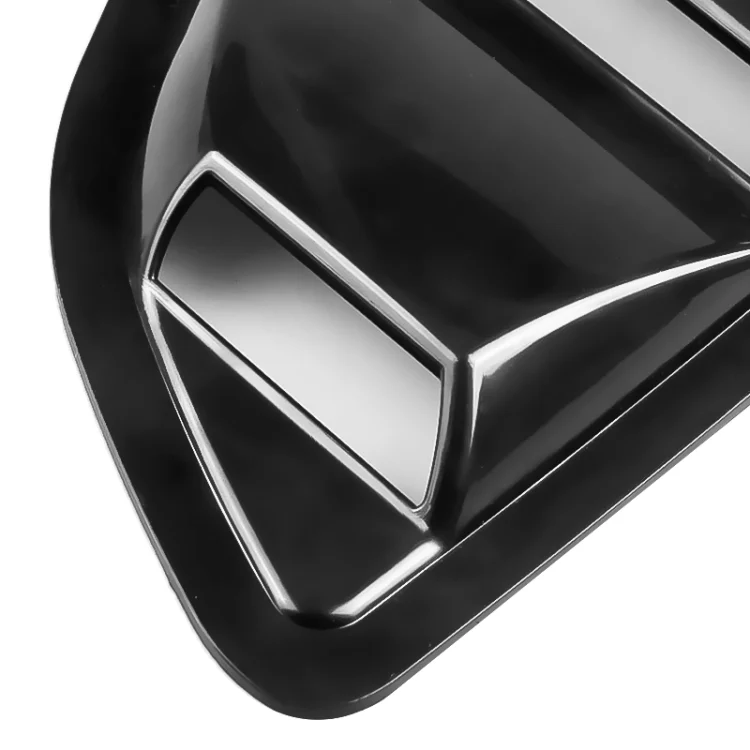 CMS3087_3.webp 2 PCS Carbon Fiber Painted Panel Side Window Louver Cover Cooling Panel Trim Set for Ford Mustang 2015-2018 - Image 4