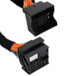 Car Radio DVD GPS DSP Ampplified Audio Extension Power Cable Wiring, Cable Length: 1.5m, For Volkswagen, Audi A4/Q5/Q7, Passat Lingyu, BMW B/C Series, Passat B5, Cayenne and More Vehicles - Image 3