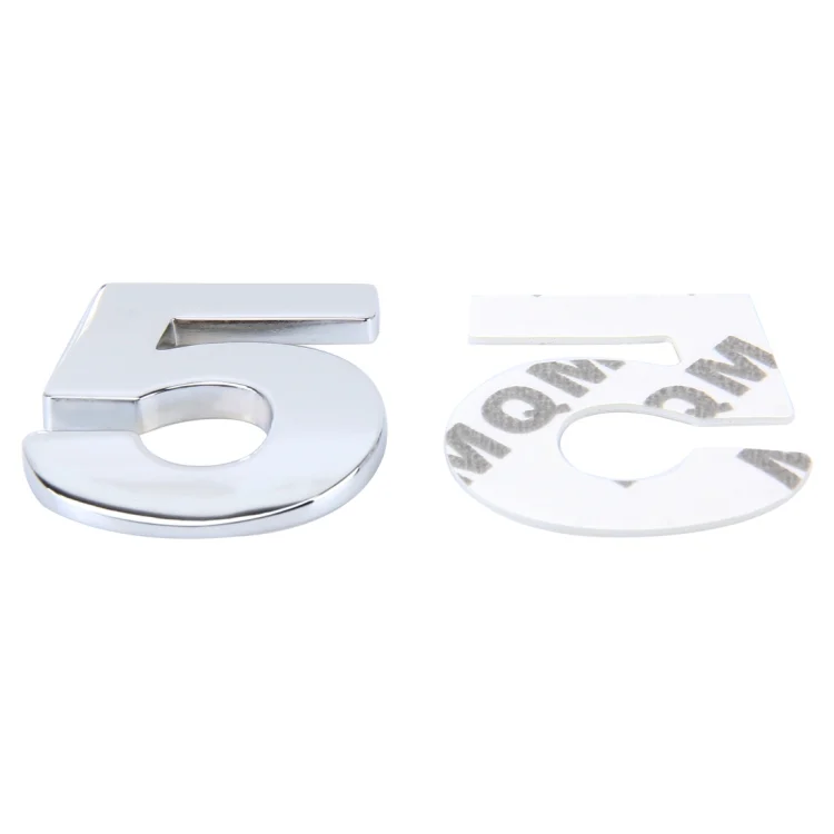 CMS3270E_3.webp Car Vehicle Badge Emblem 3D Number One Self-adhesive Sticker Decal, Size: 3.6*4.5*0.5cm - Image 4