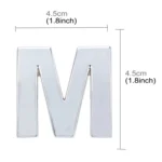 Car Vehicle Badge Emblem 3D English Letter Self-adhesive Sticker Decal, Size: 4.5*4.5*0.5cm - Image 2