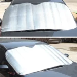 Silver Aluminum Foil Sun Shade Car Windshield Visor Cover Block Front Window Sunshade UV Protect, Size: 130 x 60cm - Image 6