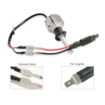 2 PCS Universal H1 Conversion Bulb Harness Wire Plugs Power Wire Adapter Connectors - Image 6