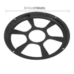 12 inch Universal Car Horn Cover Black Round Horn Cover Horn Round Cover - Image 3