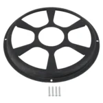 12 inch Universal Car Horn Cover Black Round Horn Cover Horn Round Cover - Image 5