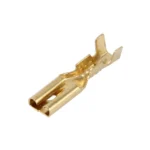100 PCS 2.8mm Speaker Cable Spade Plug Connector Gold Plated Copper Speaker Cable Terminal - Image 2