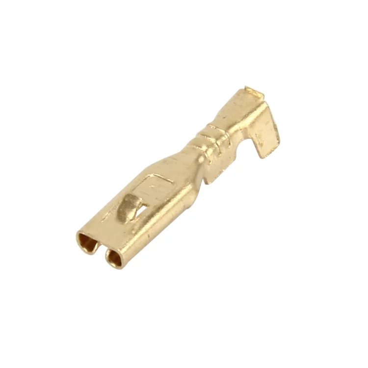 CMS3370_2.webp 100 PCS 2.8mm Speaker Cable Spade Plug Connector Gold Plated Copper Speaker Cable Terminal - Image 3