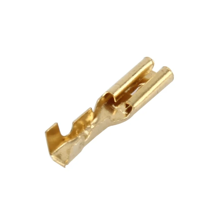 CMS3370_3.webp 100 PCS 2.8mm Speaker Cable Spade Plug Connector Gold Plated Copper Speaker Cable Terminal - Image 4