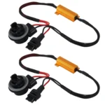 2 PCS 3156 Car Canbus Error Canceller Decoder Load Resistor LED 50W 8 Ohm No Blinking Decoder Heat Resistance Aluminum Case Heat Sink High Power Metal Shell Resistance - Image 2