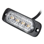 DC 12V-24V 2W 4LEDs SMD-2835 Lamps 17 Flash Patterns 3 Lines Car Flash Lamp Waterproof Car Truck Emergency Strobe Flash Warning Light, Cable Length: 90cm - Image 4
