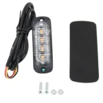 DC 12V-24V 2W 4LEDs SMD-2835 Lamps 17 Flash Patterns 3 Lines Car Flash Lamp Waterproof Car Truck Emergency Strobe Flash Warning Light, Cable Length: 90cm - Image 7