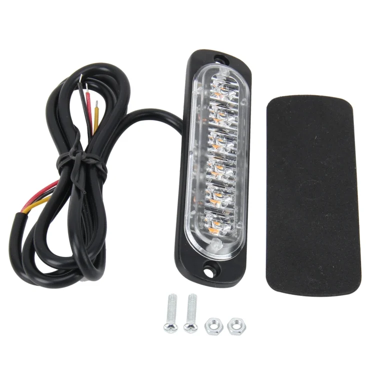 CMS3399A_4.webp DC 12V-24V 2W 6LEDs SMD-2835 Lamps 17 Flash Patterns 3 Lines Car Flash Lamp Waterproof Car Truck Emergency Strobe Flash Warning Light, Cable Length: 90cm - Image 7