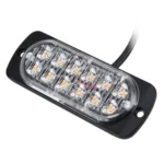 DC 12V-24V 2W 12LEDs SMD-2835 Lamps 17 Flash Patterns 3 Lines Car Flash Lamp Waterproof Car Truck Emergency Strobe Flash Warning Light, Cable Length: 90cm - Image 4