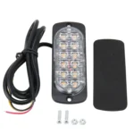 DC 12V-24V 2W 12LEDs SMD-2835 Lamps 17 Flash Patterns 3 Lines Car Flash Lamp Waterproof Car Truck Emergency Strobe Flash Warning Light, Cable Length: 90cm - Image 7